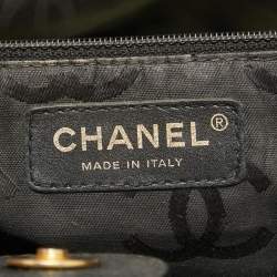 Pre Owned Chanel Black Leather Bekko Shopper Tote