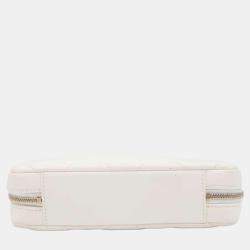 Chanel White Leather 19 Camera Shoulder Bag 