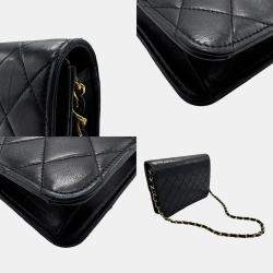 Chanel Black Leather Flap Shoulder Bag