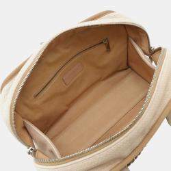 Chanel Beige Canvas Small Deauville Tote Bag