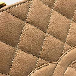 Chanel Beige Caviar Leather  GST Tote Bag