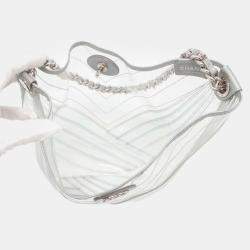 Chanel Transparent PVC V-stitch Chain Shoulder Bag