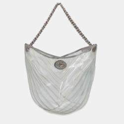 Chanel Transparent PVC V-stitch Chain Shoulder Bag