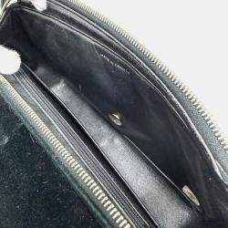 Chanel Black Velvet Matelasse Flap CC Chain Backpack 