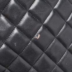 Chanel Black Quilted Caviar Leather Maxi Classic Double Flap Bag