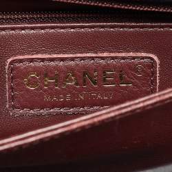 Pre Owned Chanel Black Quilted Caviar Leather Small Coco Top Handle Bag