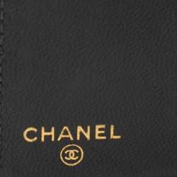 Pre Owned Chanel Black Caviar Leather Bifold Wallet
