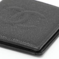 Pre Owned Chanel Black Caviar Leather Bifold Wallet