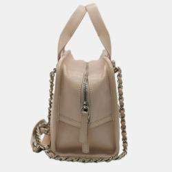 Chanel Pink Quilted Caviar Small Deauville Bowling Bag