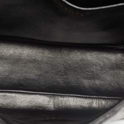 Pre Owned Chanel Black Quilted Caviar Leather Maxi Classic Single Flap Bag