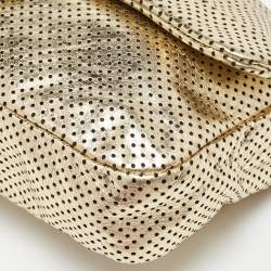 Pre Owned Chanel Gold Drill Perforated Leather 2.55 Reissue Classic Flap Bag