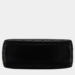 Chanel Black Lambskin Kelly Top Handle