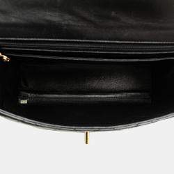 Chanel Black Lambskin Kelly Top Handle