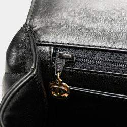 Chanel Black Lambskin Kelly Top Handle