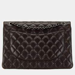 Chanel Black Maxi Classic Lambskin Double Flap