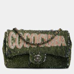 مملوكة مسبقًا Chanel Paris-Cuba Medium Sequin Coco Cuba Flap