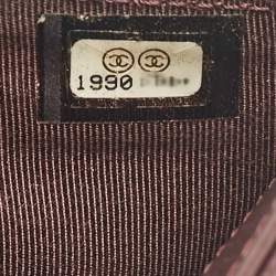 Chanel Plum Quilted Caviar Leather Classic Flap Trifold Wallet