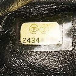 Pre Owned Chanel Black Quilted Aged Leather Large Reissue Camera Shoulder Bag