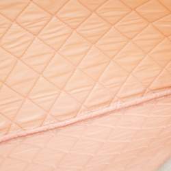 Pre Owned Chanel White Quilted Canvas Coco Cuba O-Case Clutch