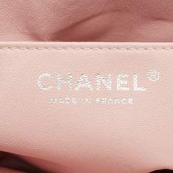 Chanel Light Pink Quilted Leather Jumbo Classic Single Flap Bag