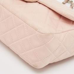 Chanel Light Pink Quilted Leather Jumbo Classic Single Flap Bag