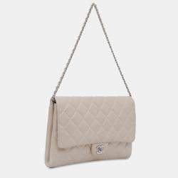 Chanel Quilted Caviar Flap Clutch with Chain