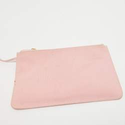 Pre Owned Chanel Pink/Peach PVC and Patent Leather Triple CC Tote