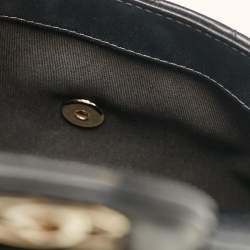 Pre Owned Chanel Black Quilted Leather My Precious Pearl Flap Bag