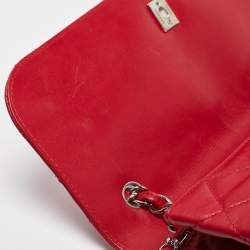 Pre Owned Chanel Red Quilted Leather In-Business Flap Bag