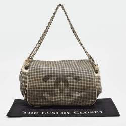 مملوكة مسبقًا Chanel Gold Ombre Perforated Leather Hollywood Accordion Flap Bag