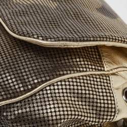 مملوكة مسبقًا Chanel Gold Ombre Perforated Leather Hollywood Accordion Flap Bag