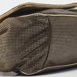 مملوكة مسبقًا Chanel Gold Ombre Perforated Leather Hollywood Accordion Flap Bag