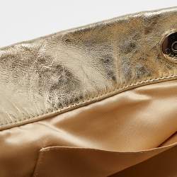 مملوكة مسبقًا Chanel Gold Ombre Perforated Leather Hollywood Accordion Flap Bag