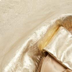 مملوكة مسبقًا Chanel Gold Ombre Perforated Leather Hollywood Accordion Flap Bag