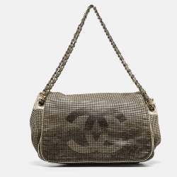 مملوكة مسبقًا Chanel Gold Ombre Perforated Leather Hollywood Accordion Flap Bag