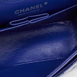 Chanel Purple Quilted Patent Leather Mini Reissue 2.55 Flap Bag