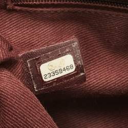 Chanel Burgundy Quilted Aged Leather and Python Large Urban Mix Flap Bag