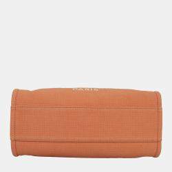 Chanel Orange Canvas Small Deauville Tote Bag