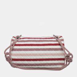 Chanel Multicolor Jersey Stripes Rope Maxi Flap Bag