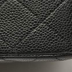 Chanel Black Caviar Leather Jumbo Classic Double Flap Bag