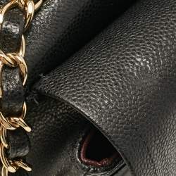 Chanel Black Caviar Leather Jumbo Classic Double Flap Bag