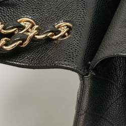 Chanel Black Caviar Leather Jumbo Classic Double Flap Bag