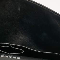 Chanel Black Quilted Patent Leather Jumbo Classic Double Flap Bag