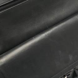 Chanel Black Quilted Patent Leather Jumbo Classic Double Flap Bag