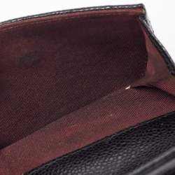 Chanel Black Quilted Caviar Leather CC Compact Wallet