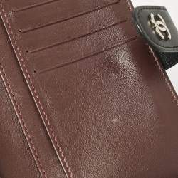 Chanel Black Quilted Leather CC French Wallet
