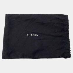 Pre Owned Chanel Black Shiny Calf Leather Phone Folder Matelasse Chain Bag