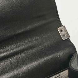 Pre Owned Chanel Black Quilted Leather New Medium Boy Bag