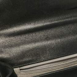 Pre Owned Chanel Black Quilted Leather New Medium Boy Bag