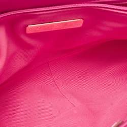 Pre Owned Chanel Pink Quilted Leather Small 19 Flap Bag